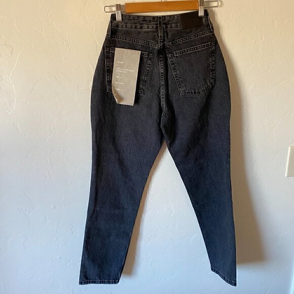 Everlane Curvy 90's Cheeky Straight Leg Ankle Jeans Button Fly Hartford Night 26 - Picture 7 of 9
